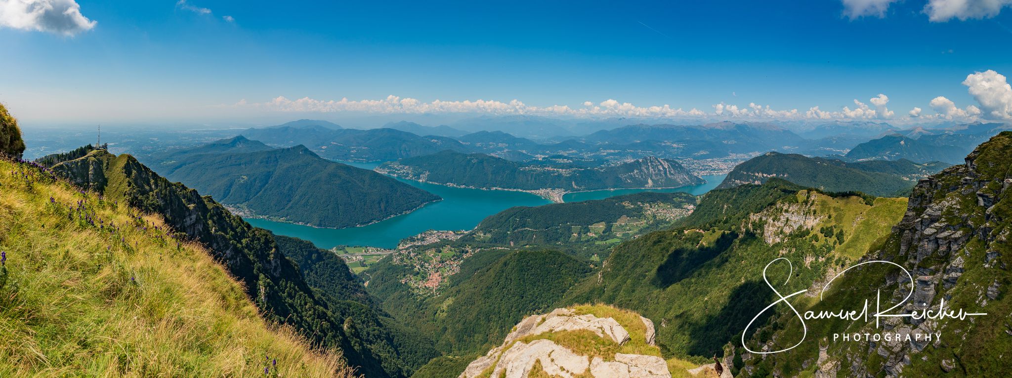 Schweiz Tessin Panorama Monte Generoso